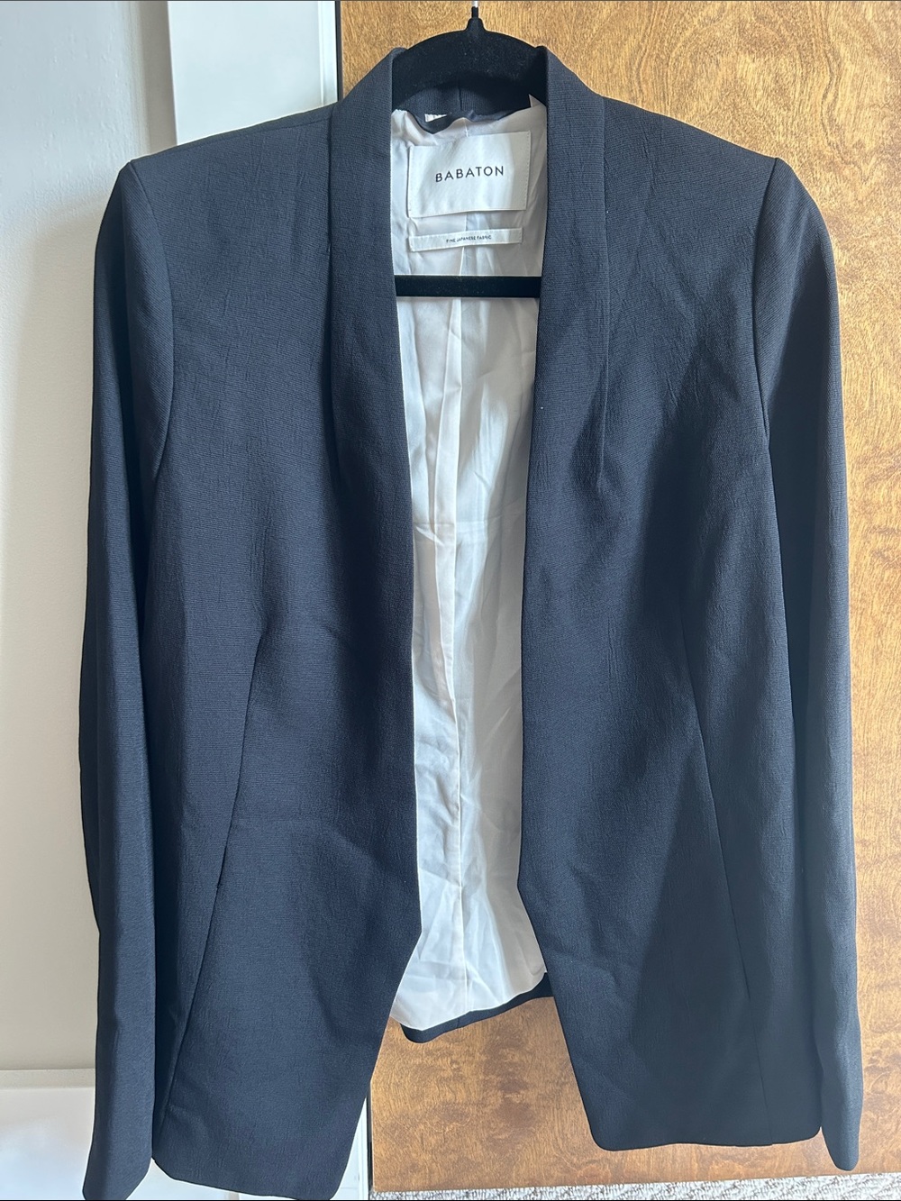 Babaton Black Open-Front Blazer Jacket